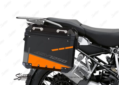 BSTI 4096 BMW Aluminum Panniers Vector Orange Grey Silver 02