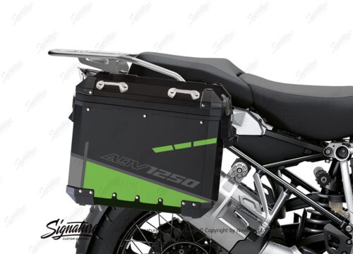 BSTI 4097 BMW Aluminum Panniers Vector Toxic Green Grey Silver 02