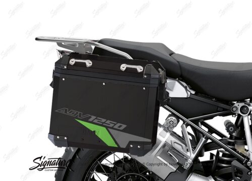 BSTI 4104 BMW Aluminum Panniers Velos Toxic Green Grey Silver 02