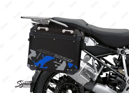 BSTI 4079 BMW Aluminum Panniers Safari Blue Grey silver 02