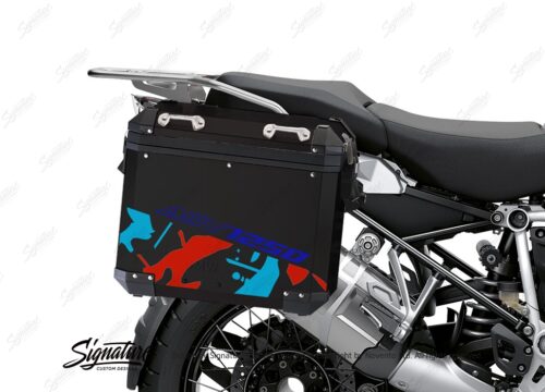 BSTI 4080 BMW Aluminum Panniers Safari Blue red light blue 02