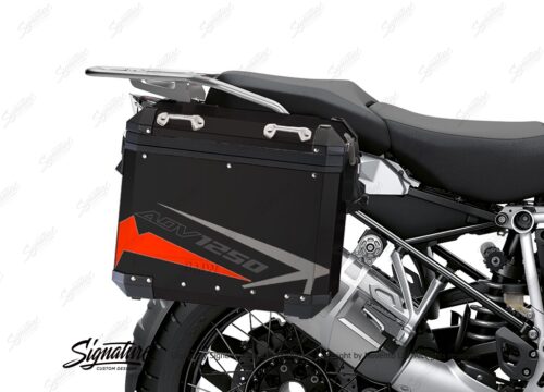 BSTI 4085 BMW Aluminum Panniers Spike Red Grey Silver 02