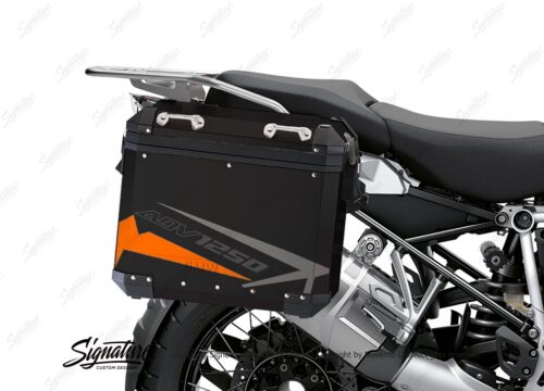 BSTI 4088 BMW Aluminum Panniers Spike Orange Grey Silver 02