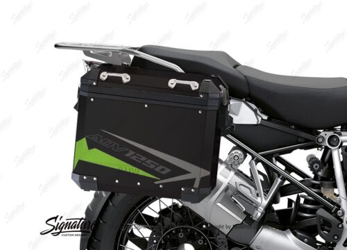 BSTI 4089 BMW Aluminum Panniers Spike Toxic Green Grey Silver 02