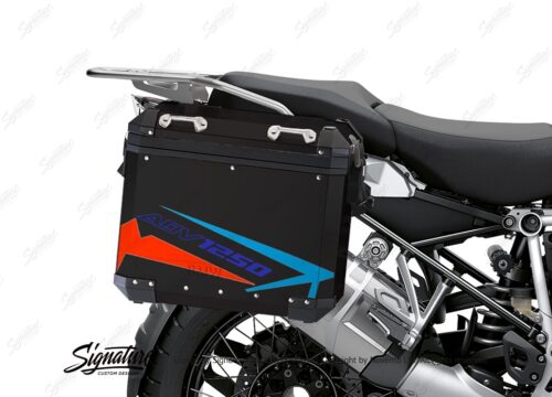 BSTI 4090 BMW Aluminum Panniers Spike Red blue light blue 02