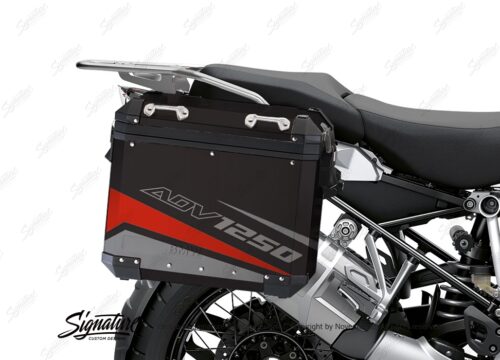 BSTI 4107 BMW Aluminum Panniers Vivo Red Grey Silver 02