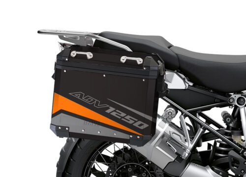 BSTI 4110 BMW Aluminum Panniers Vivo Orange Grey Silver 02