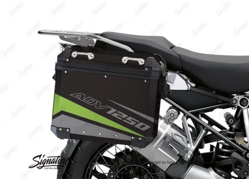 BSTI 4111 BMW Aluminum Panniers Vivo Toxic Green Grey Silver 02