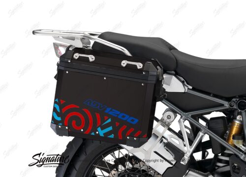 BSTI 4151 BMW Aluminum Panniers Four Elements Red Blue Light Blue 02 1