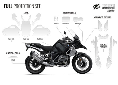 BMW R1250GS Adventure Triple Black Full Paint Protective Film