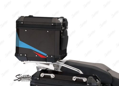 BSTI 4129 BMW Aluminum Top Box Black Red Blue 03