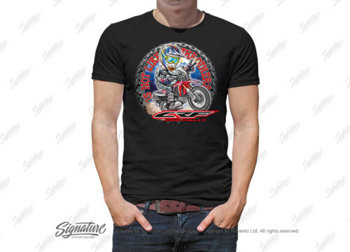 HTSH 4281 Honda CRF250 Rally Rider T Shirt Black 01 1